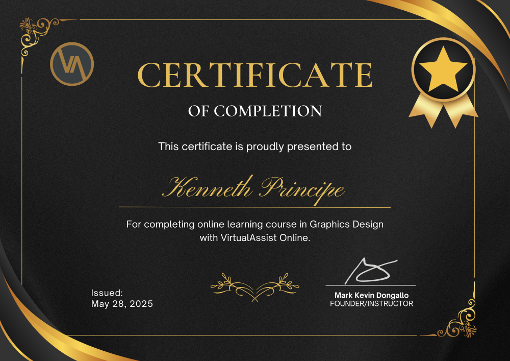 Graphics Design VisualAssist Online Certificate