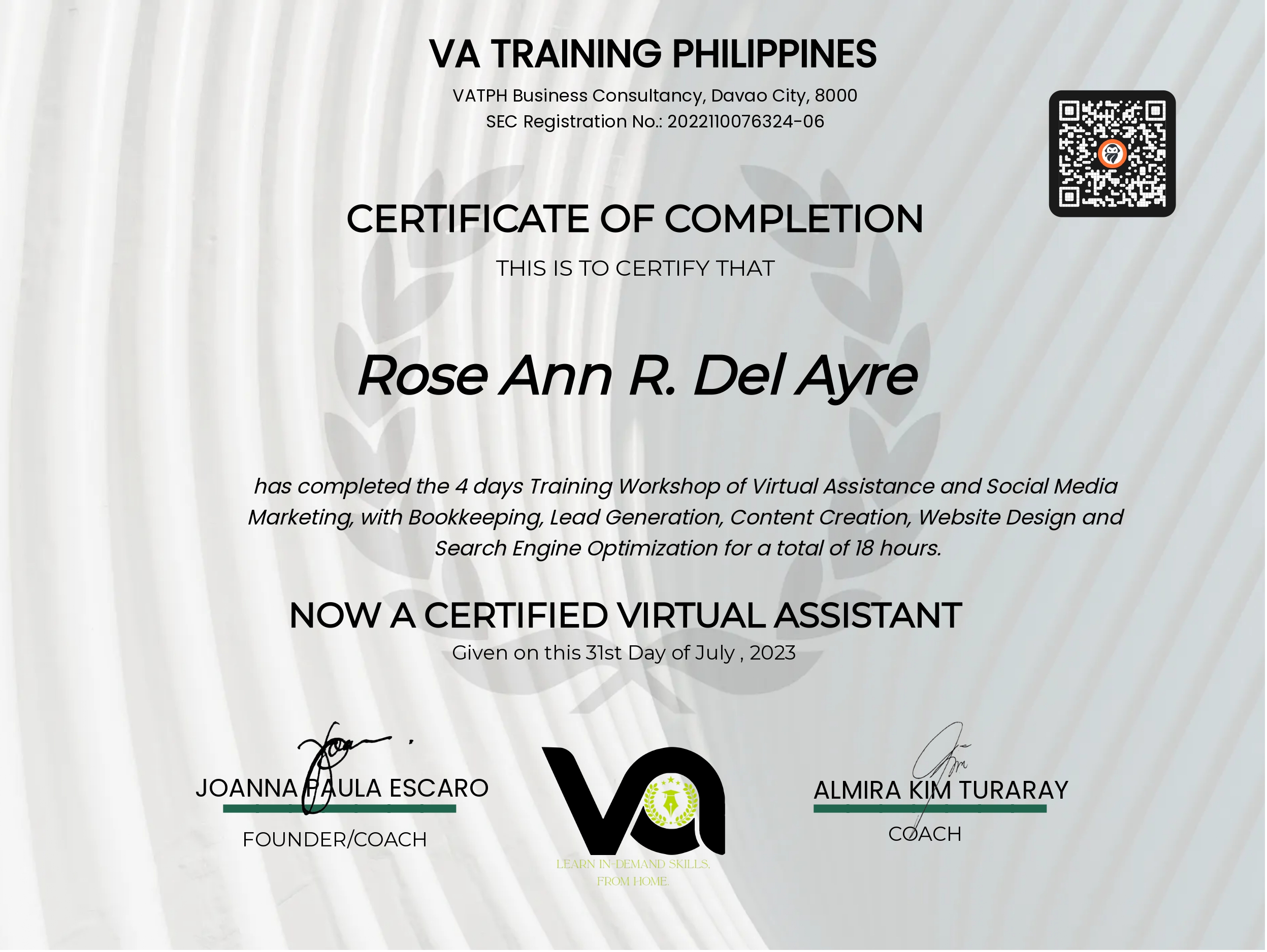 VA Training 072023