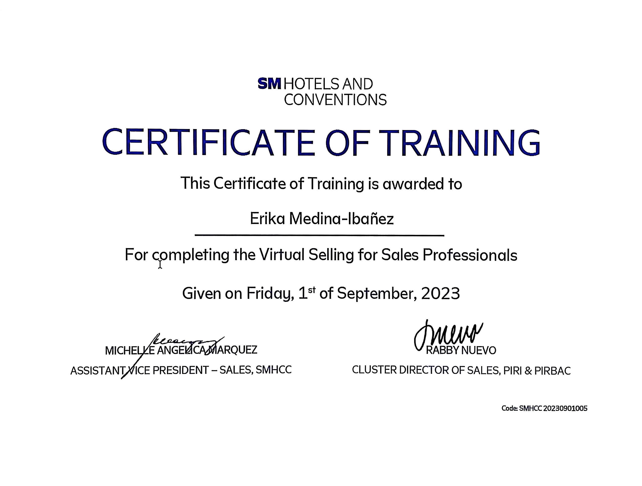 Virtual Selling for Sales Professionals Trainings