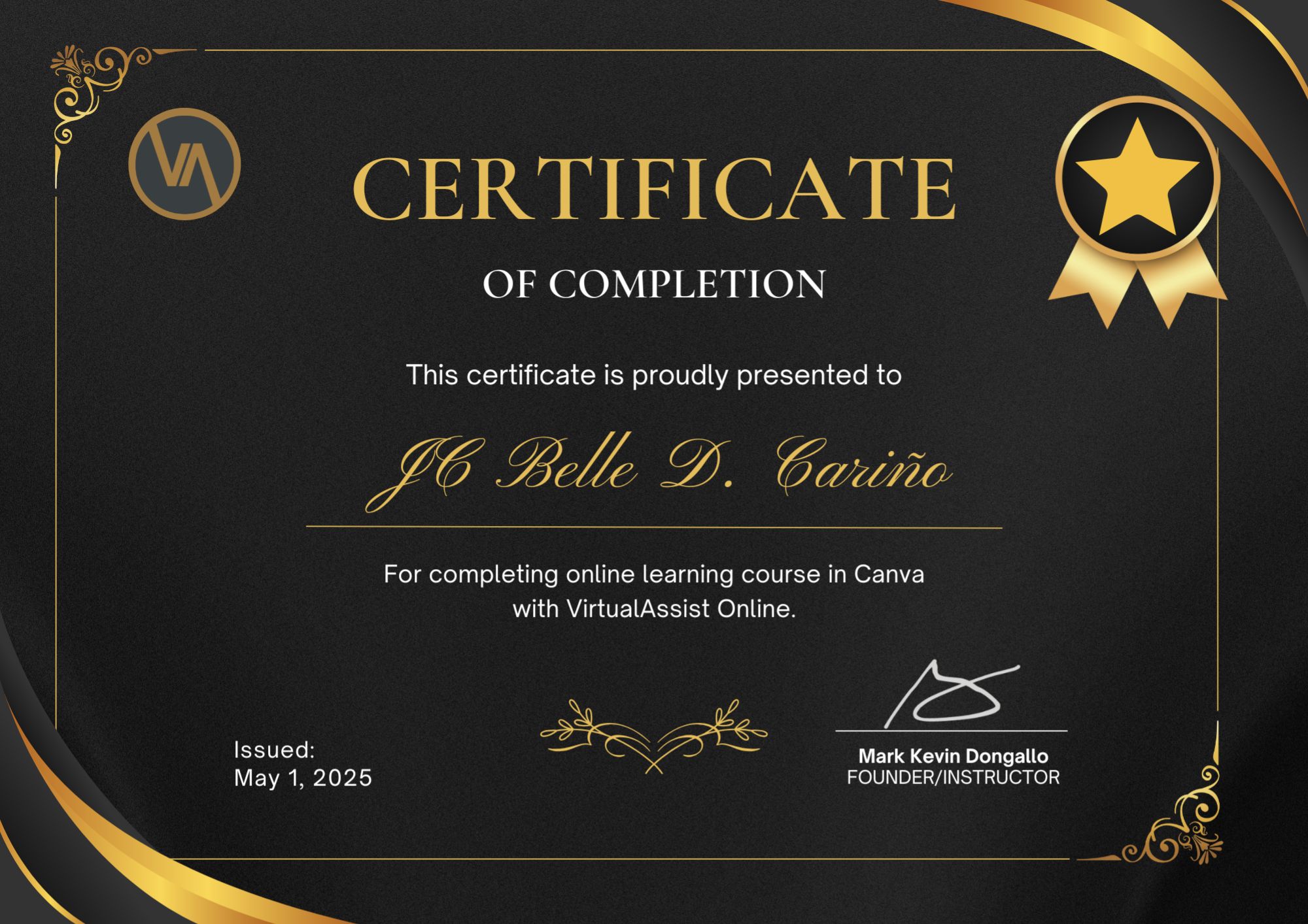 Online Learning Course in Canva - VirtualAssist Online