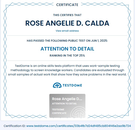 Attention to Detail Silver Certificate