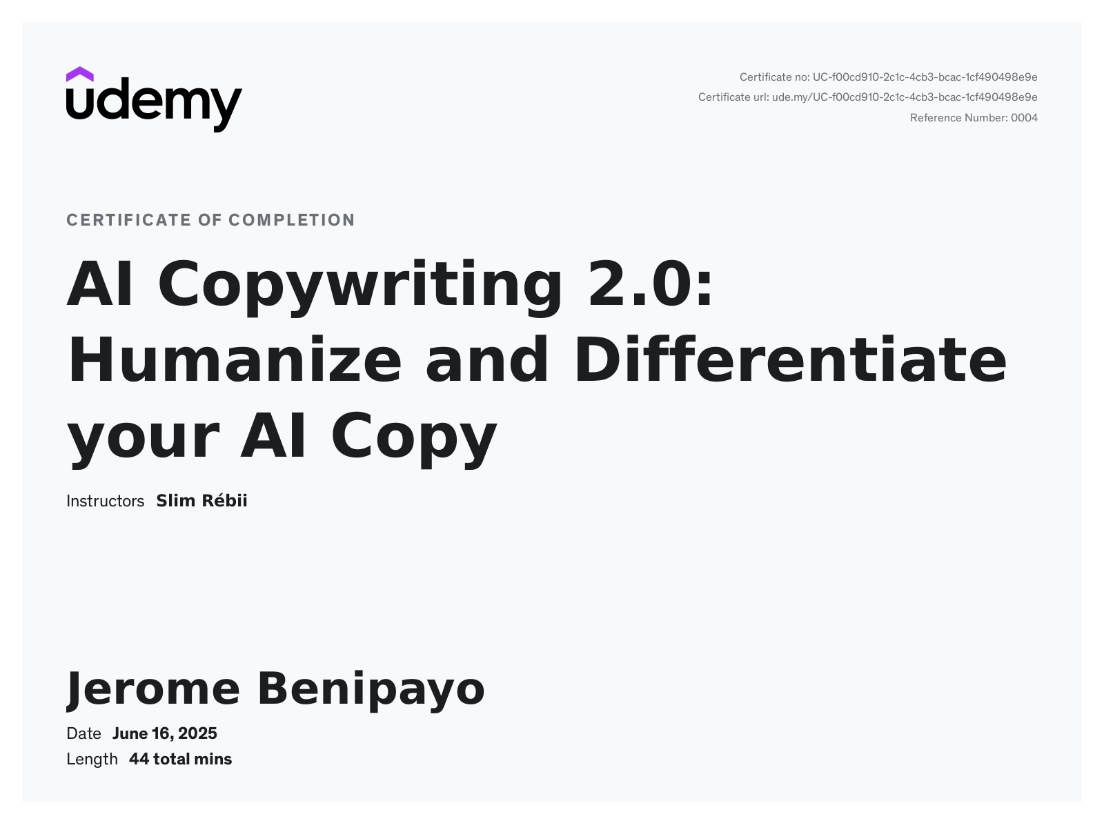AI Copywriting