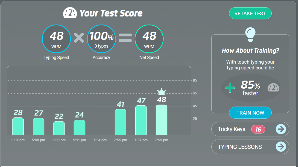 TYPING RESULT