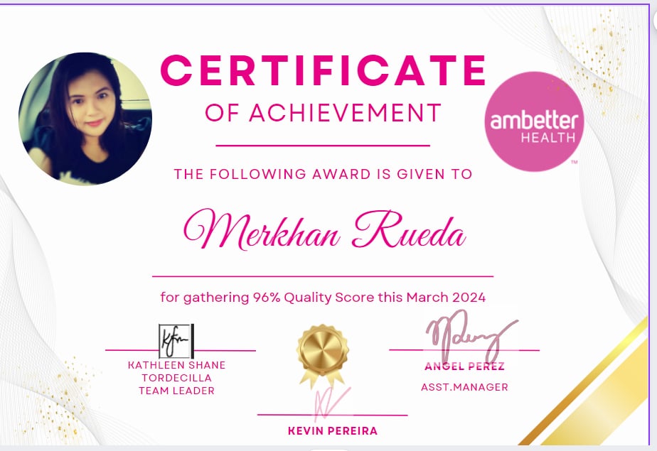 CERTIFICATE OF ACHIEVEMENT 2024