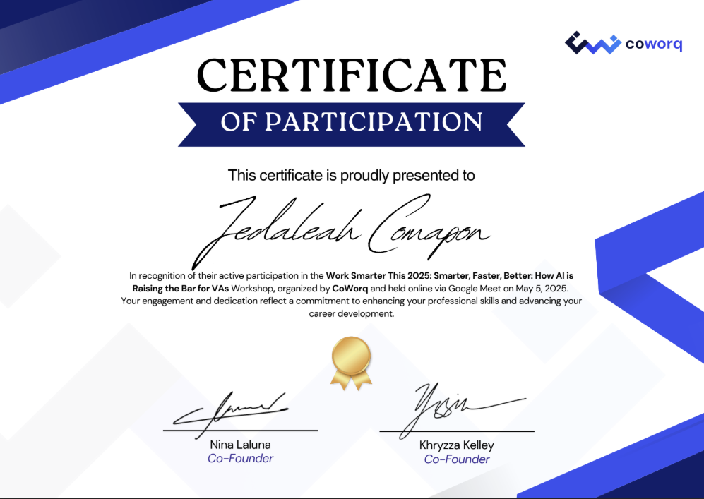 Certificate 3