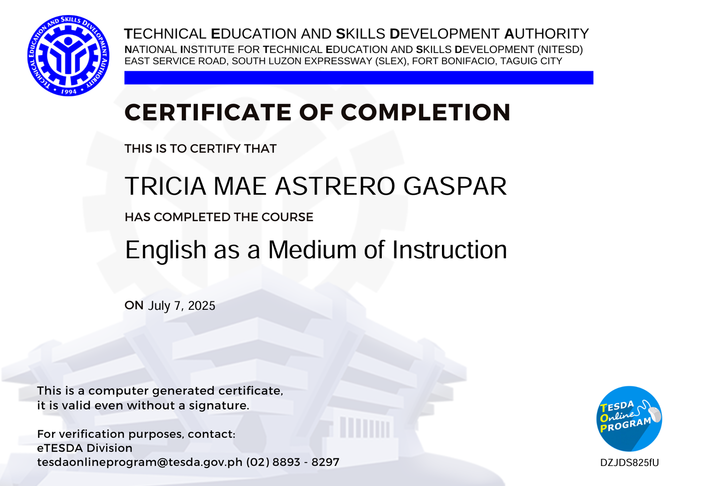 English as a Medium of Instruction