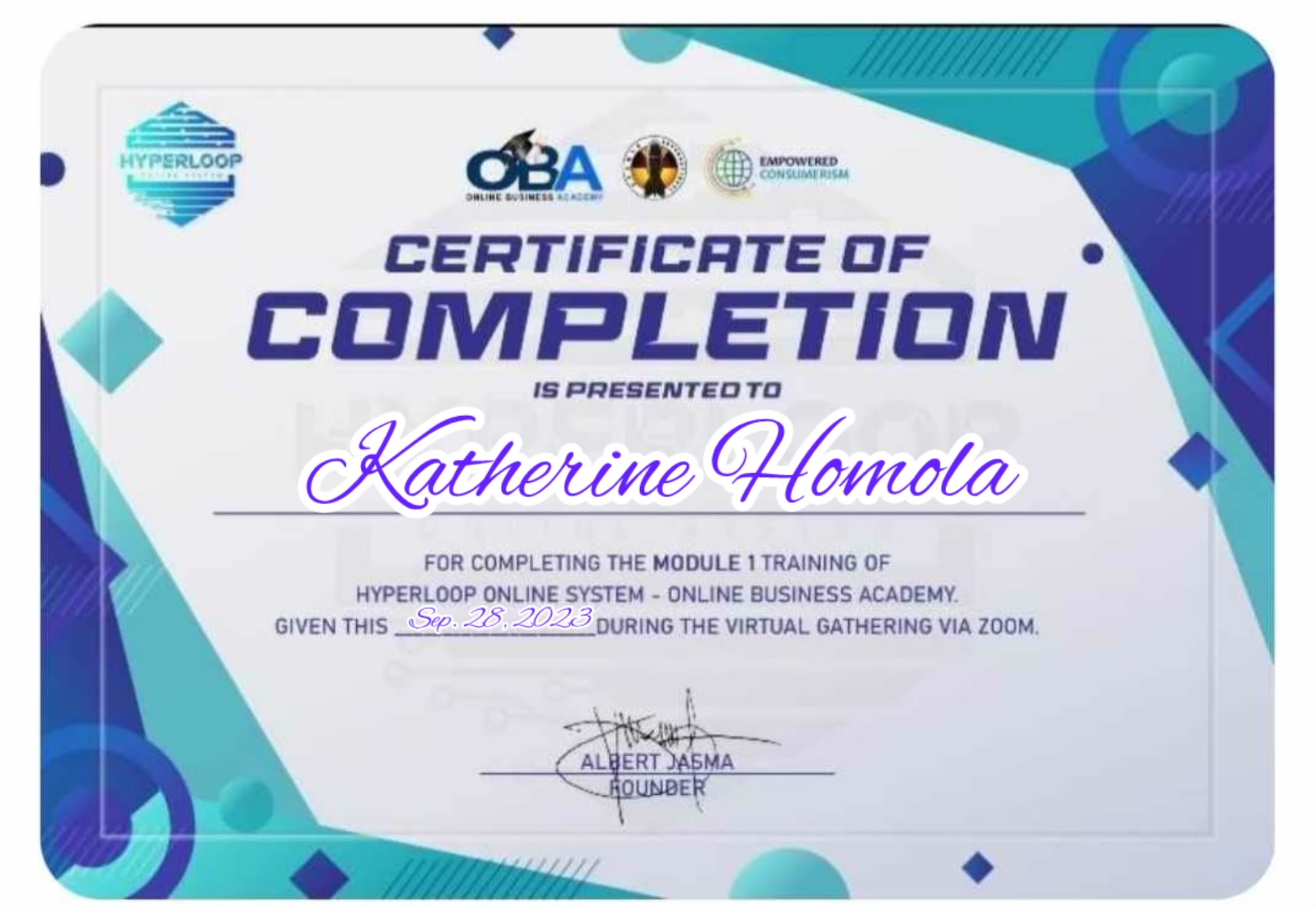Digital Marketing Cert. Module 1