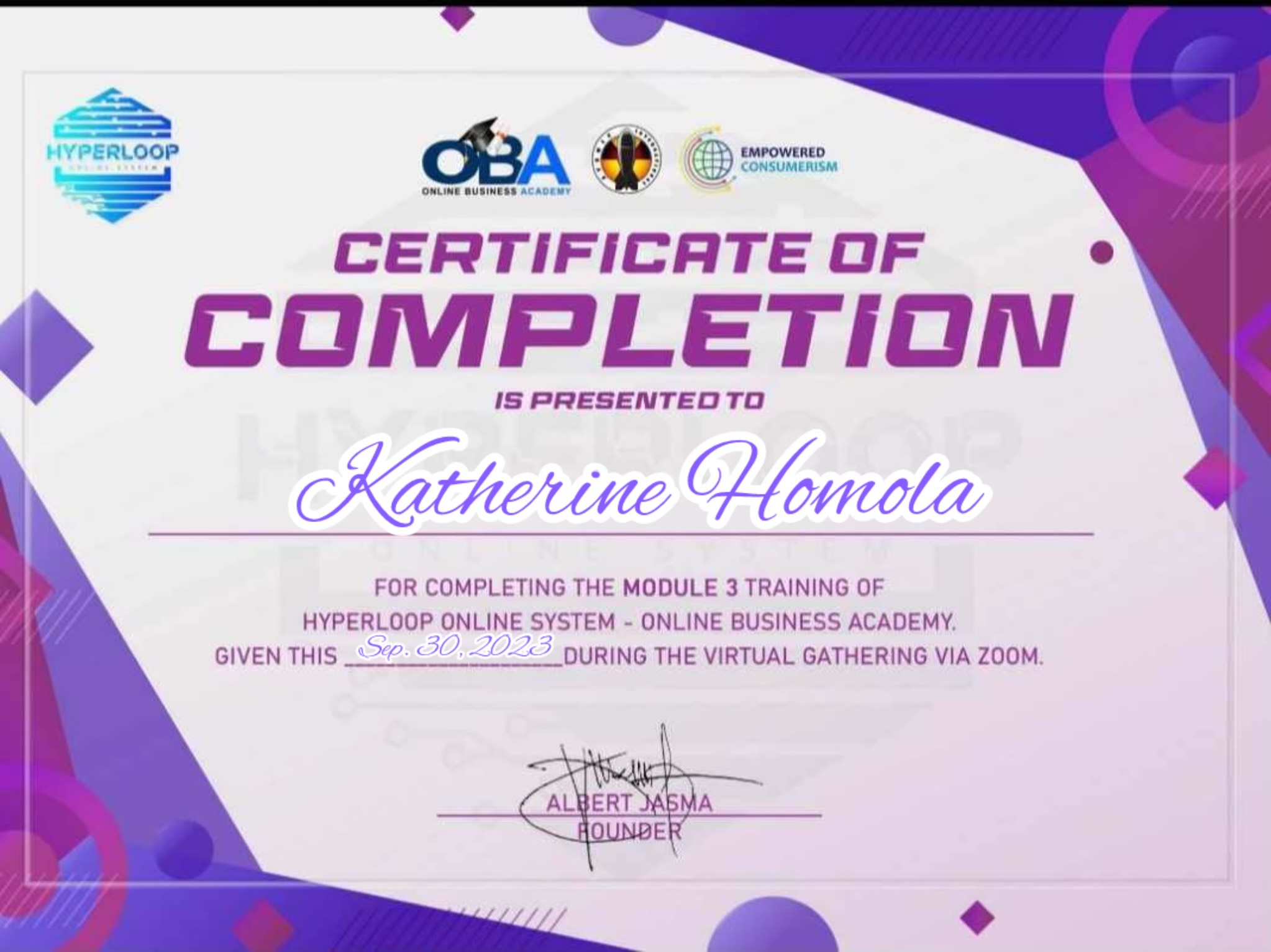 Digital Marketing Cert. Module 3
