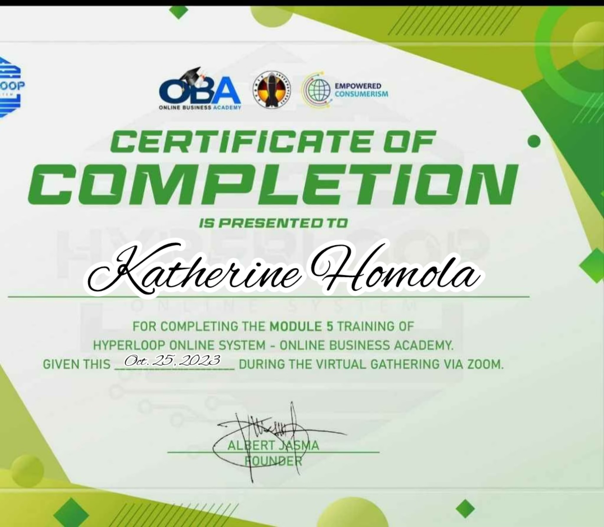 Digital Marketing Cert. Module 5