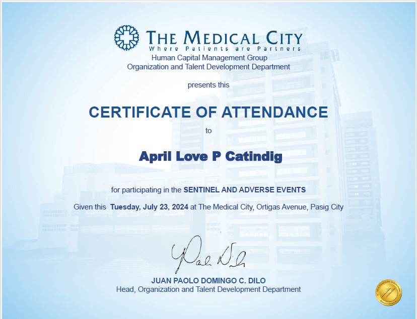 Sentinel and Adverse Events