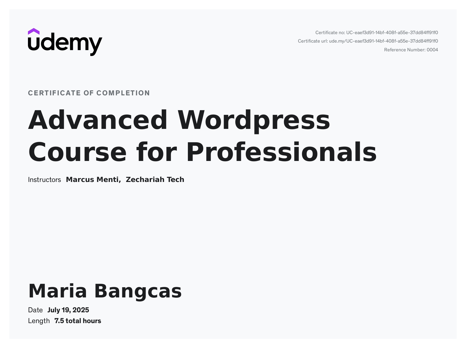 ADVANCED WORDPRESS