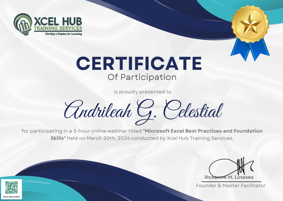 Excel Webinar