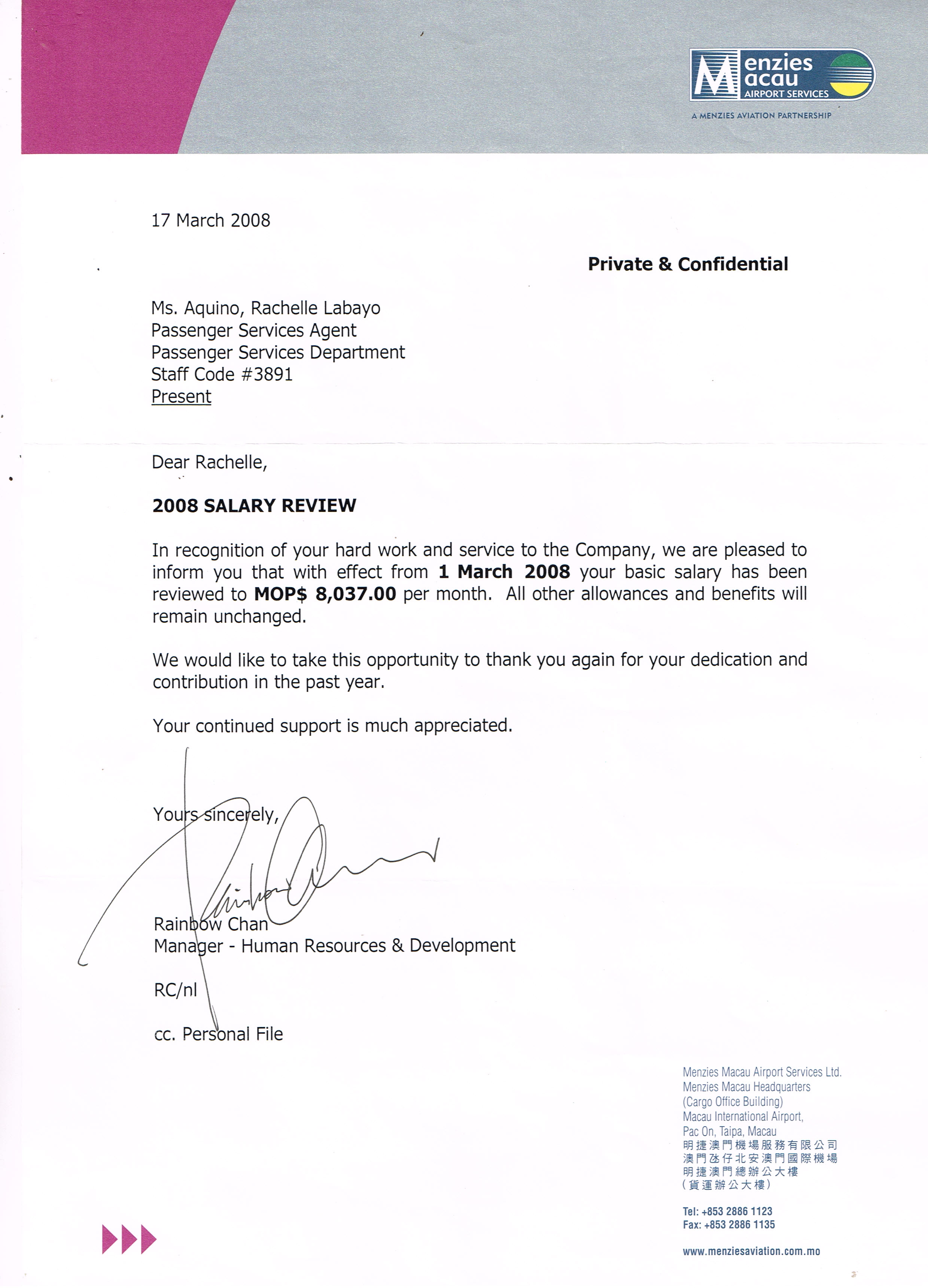Menzies_Salary Review Increment