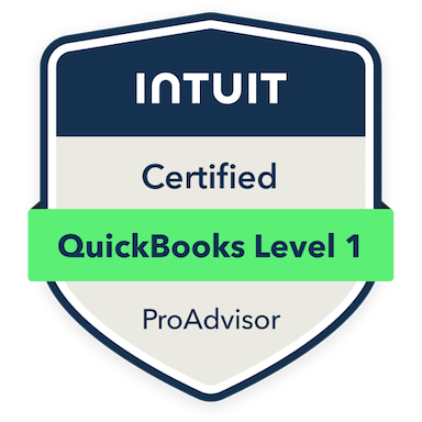 QuickBooks Level 1 Badge