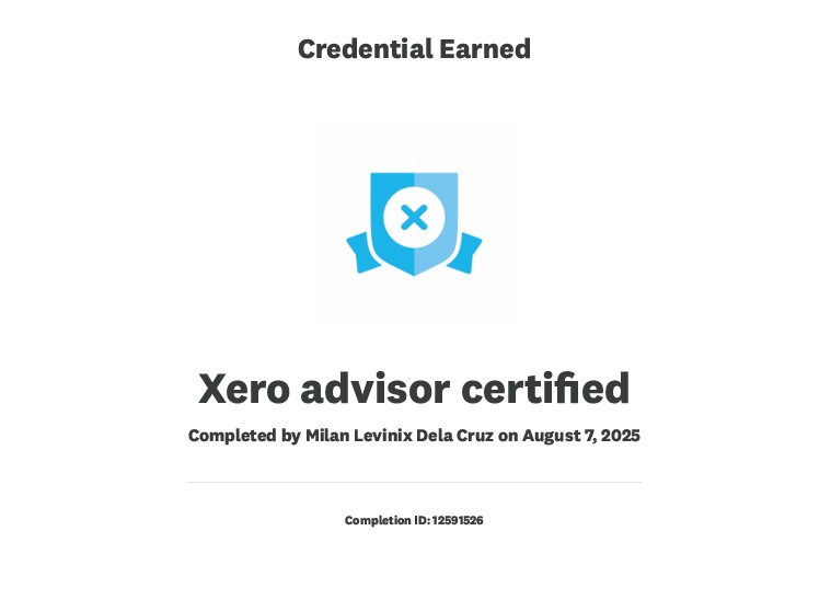 Xero advisor certified  Xero