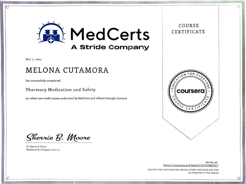 Pharmacy Medication and Safety