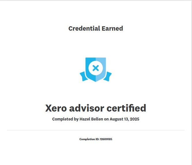 Xero Advisor Certified