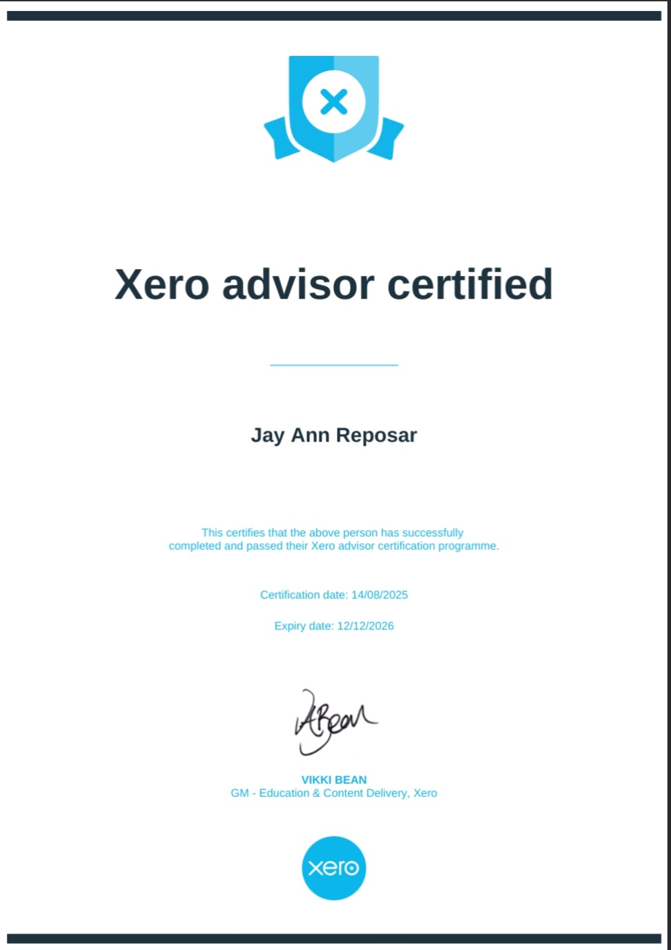 XERO ONLINE BOOKKEEPING