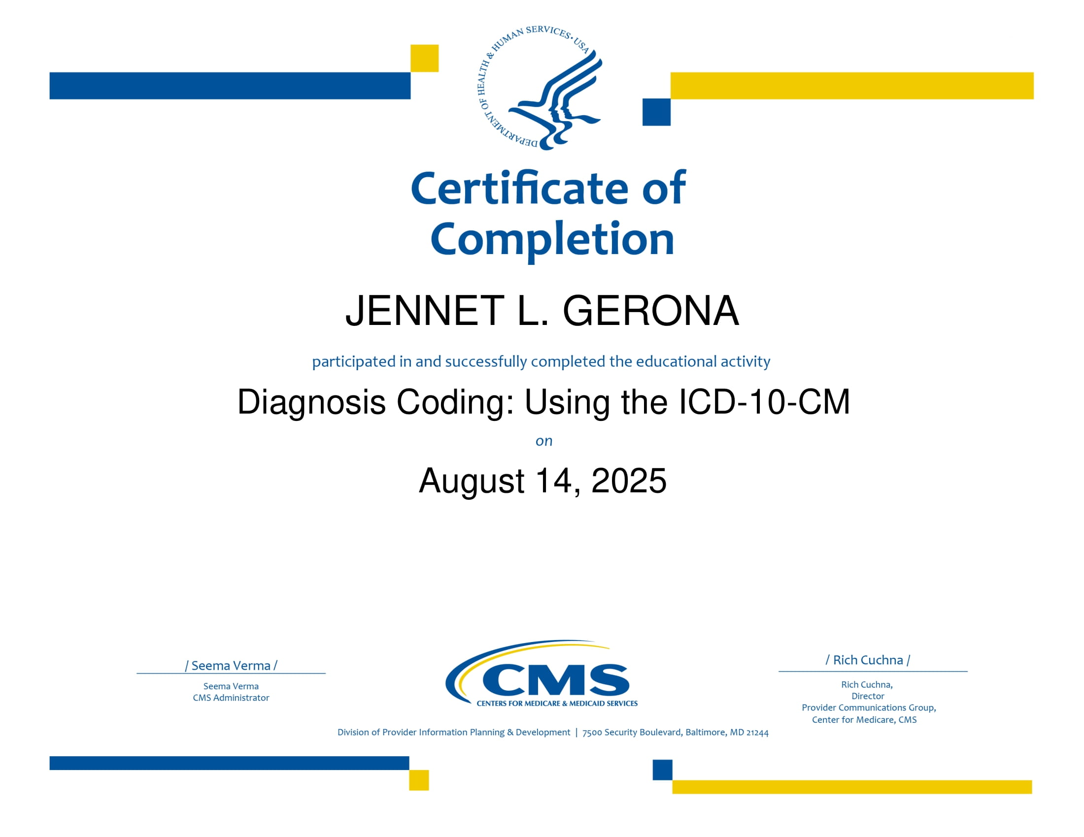 Diagnosis Coding: Using ICD-10- CM