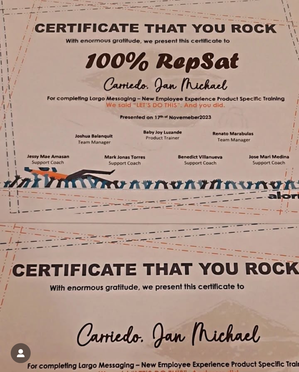 100% CSAT