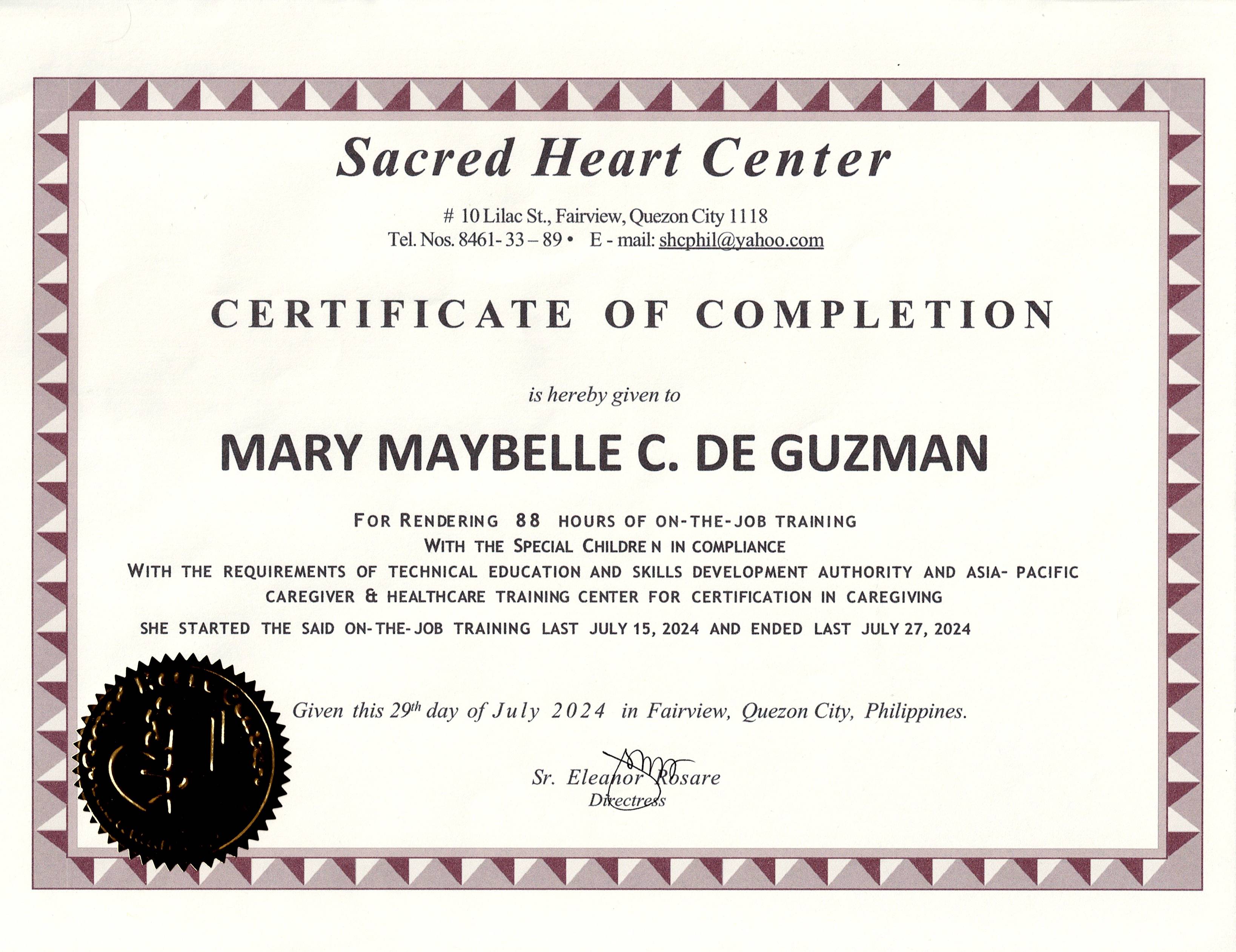 Child Care OJT