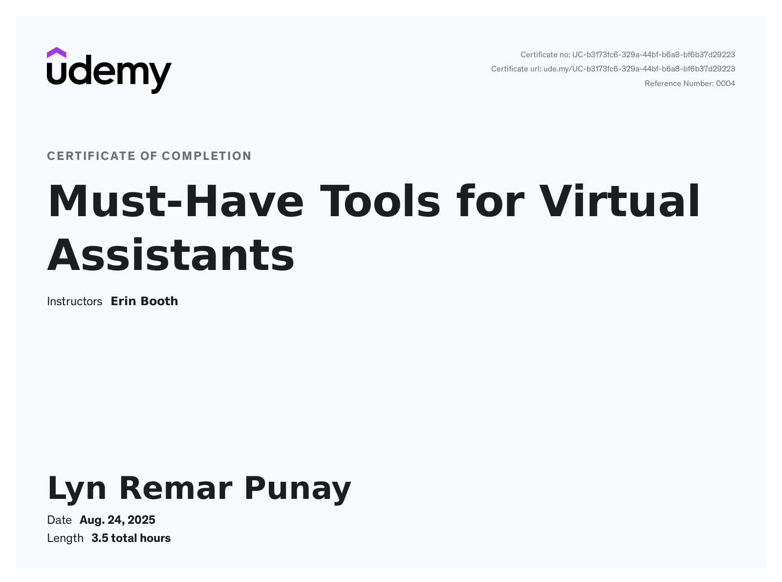 Must-Have Tools for Virtual Assistants Training at Udemy