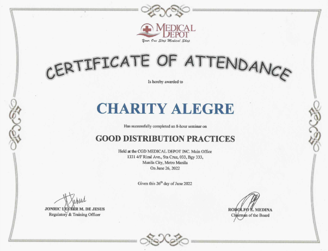 Good Distribution Pratices