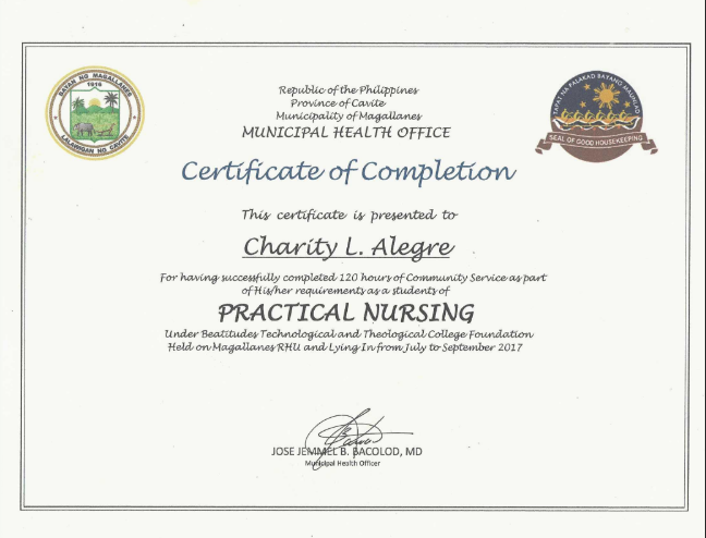 Practical Nursing community Service