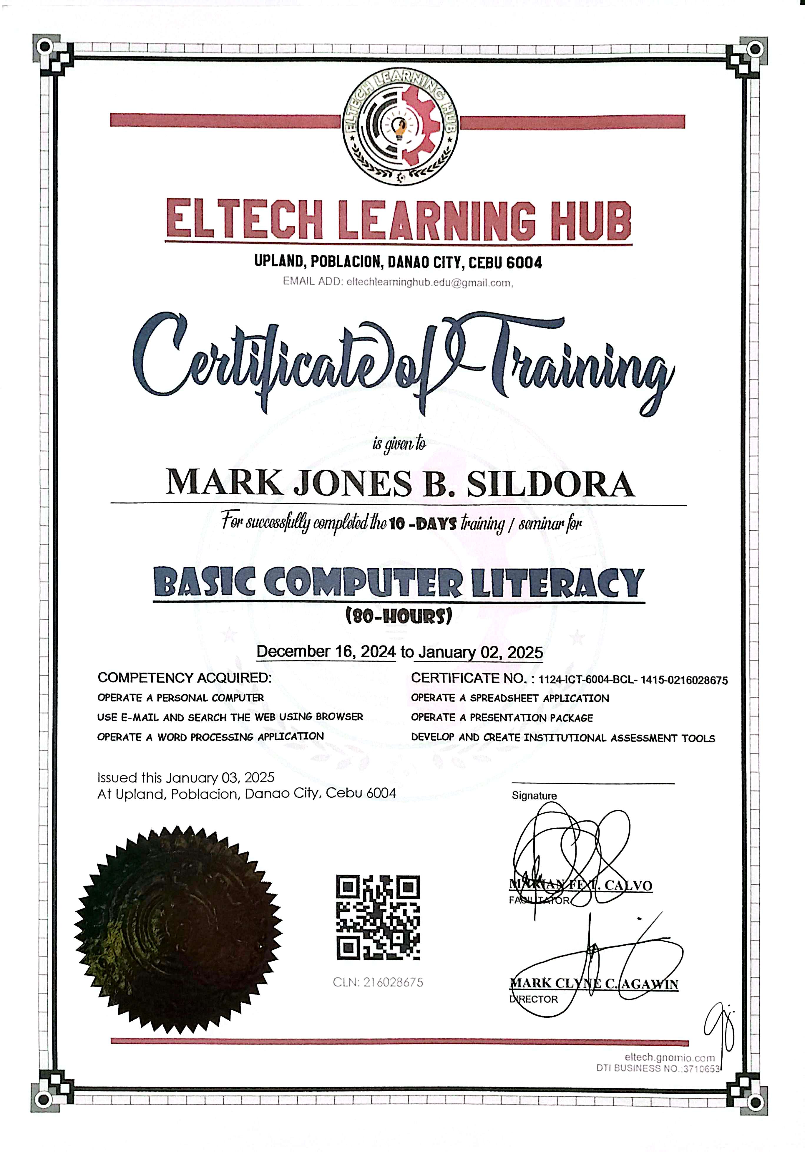 Basic Computer Literacy