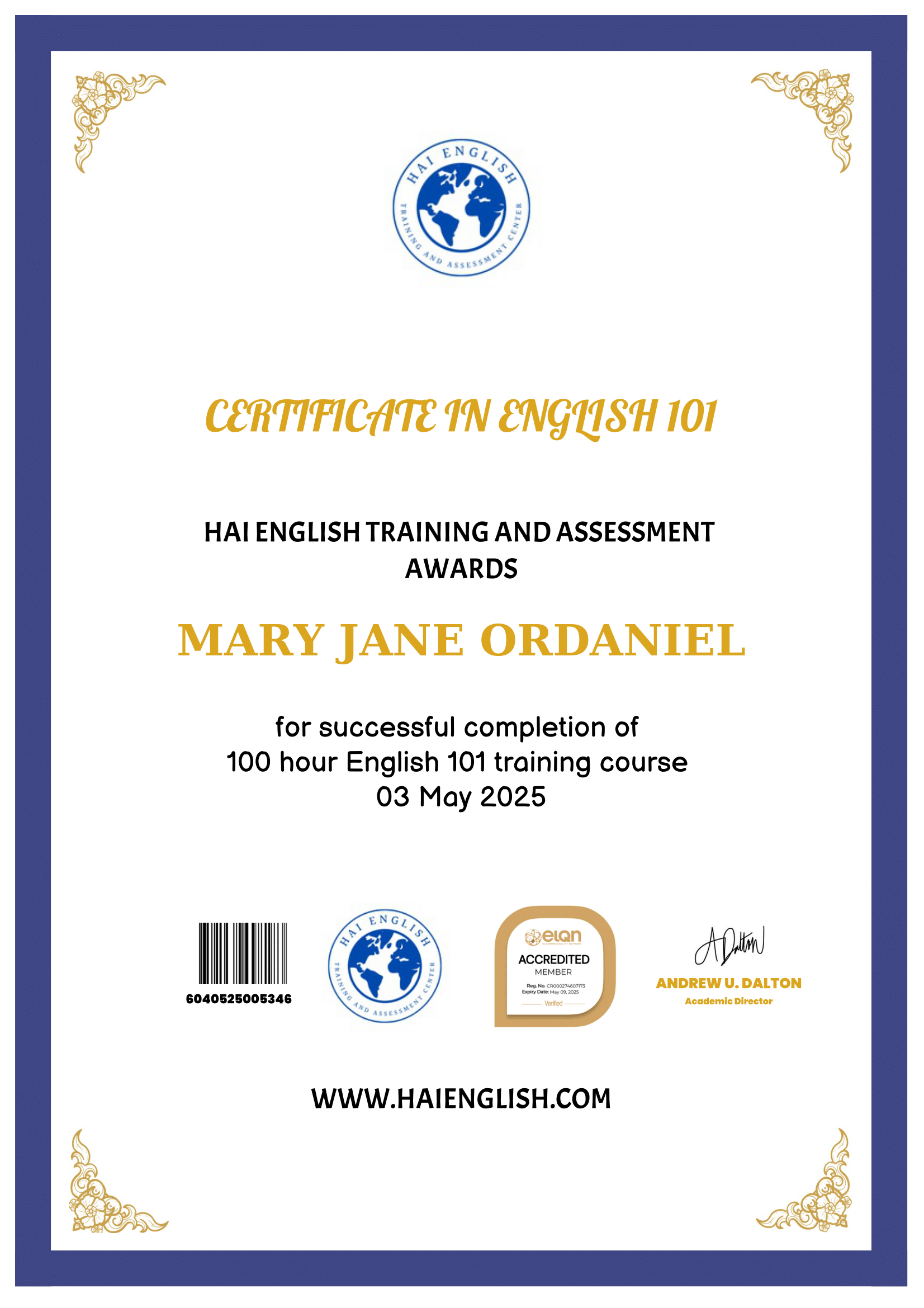ENGLISH 101