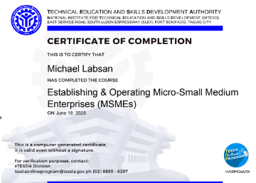 Establishing and Operating Micro-Small Medium Enterprises