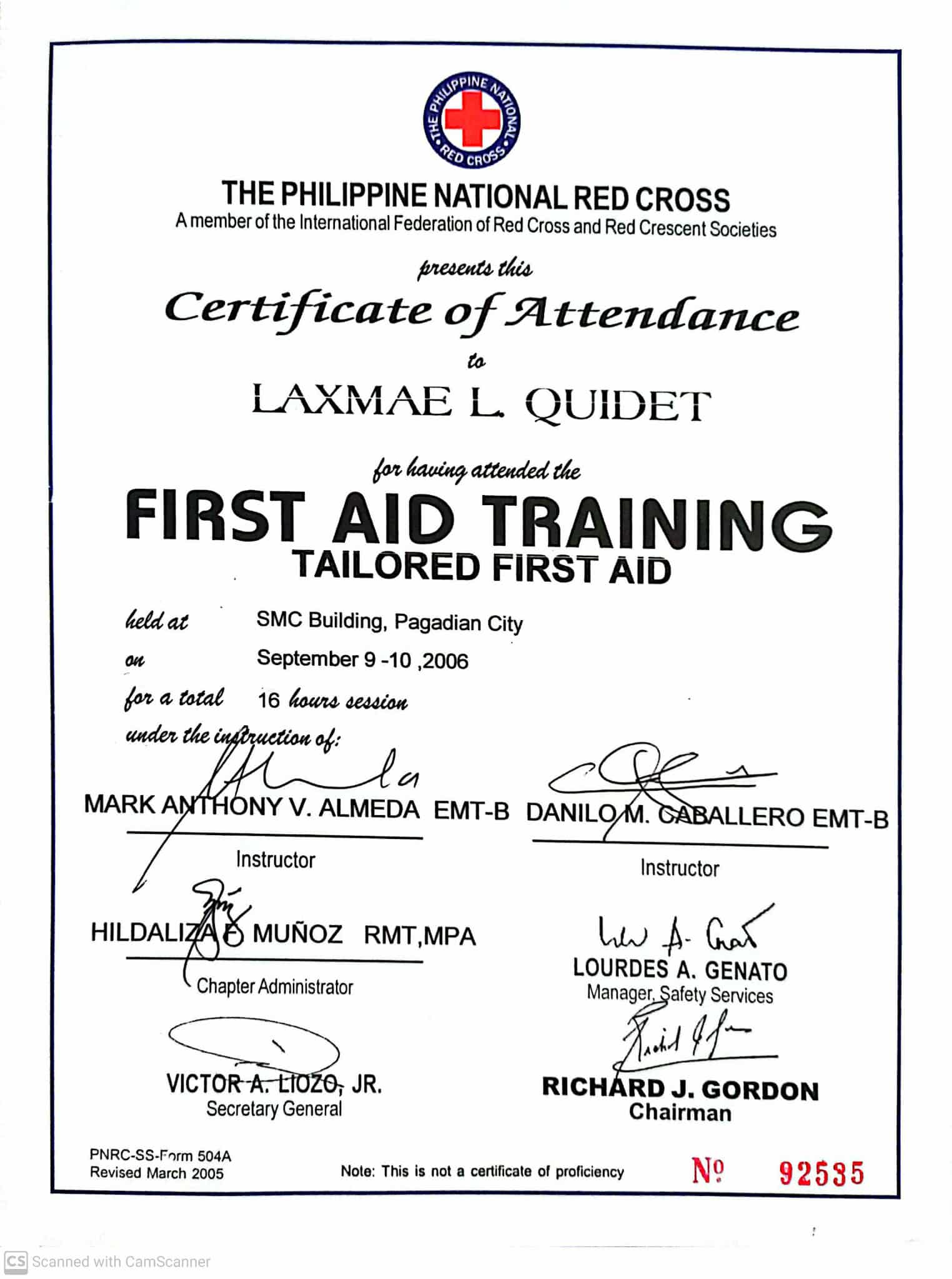 First Aid Training