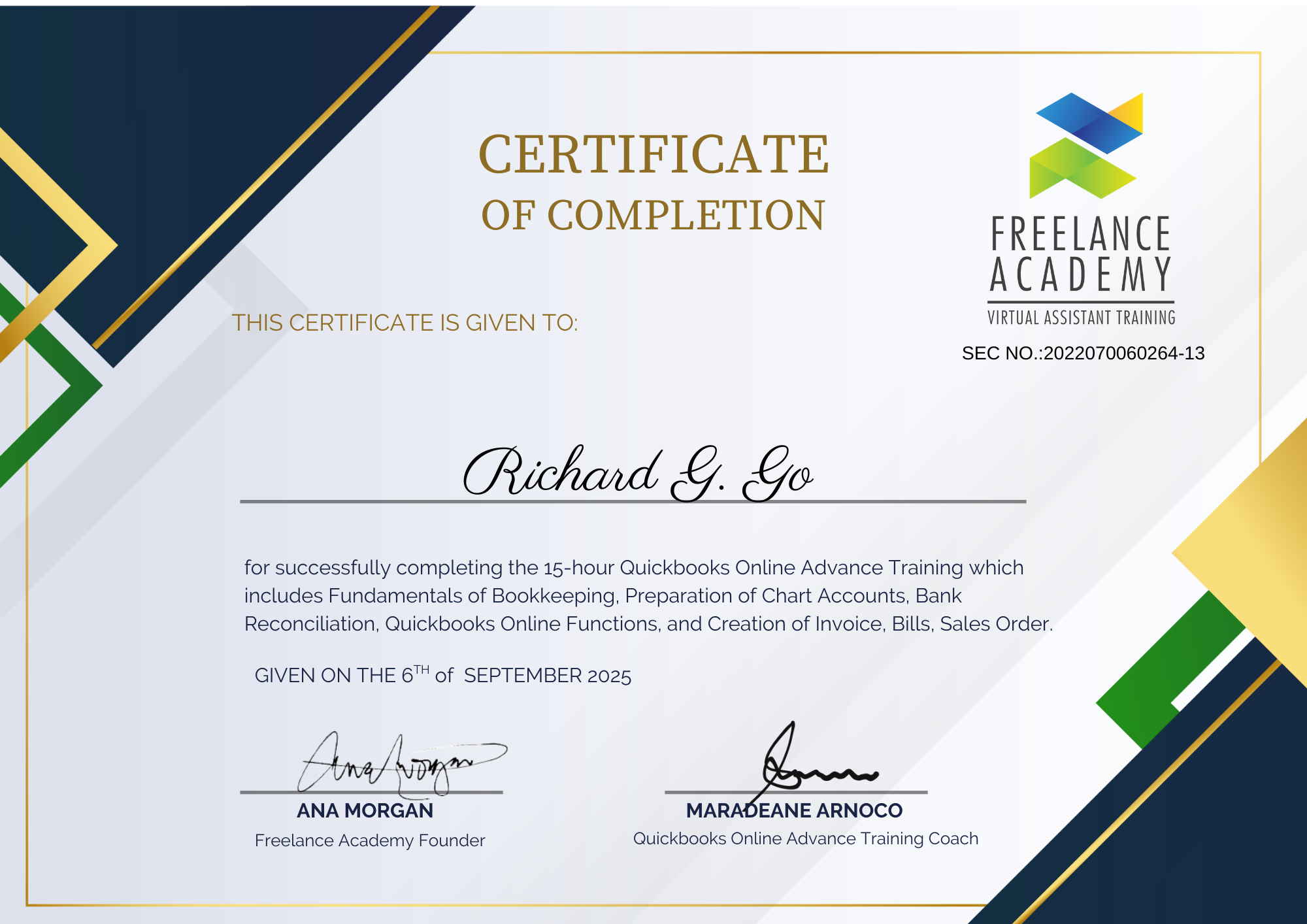 Quickbooks Online Advance Training