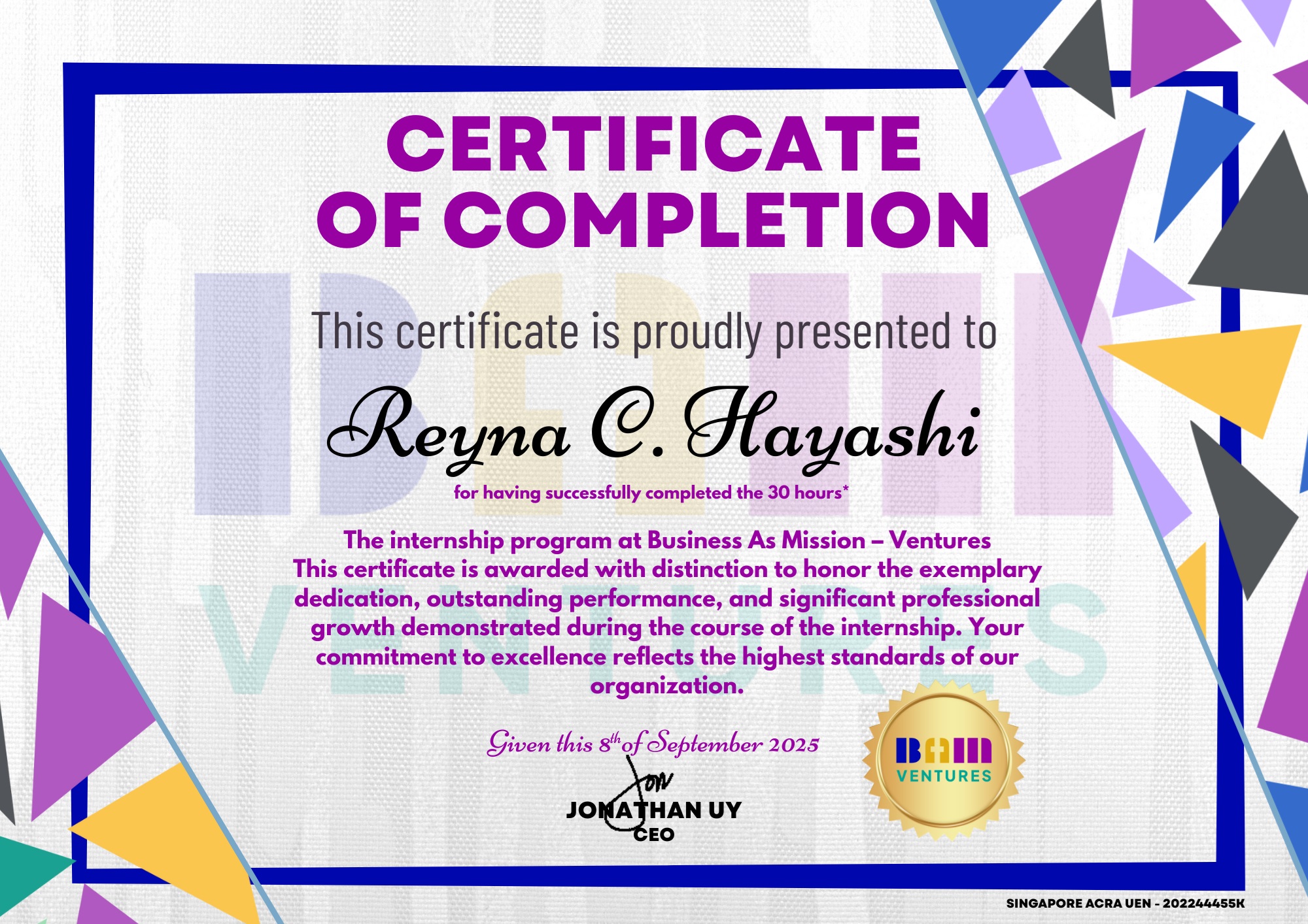 Lead Generation Specialist - Internship Certificate of Completion