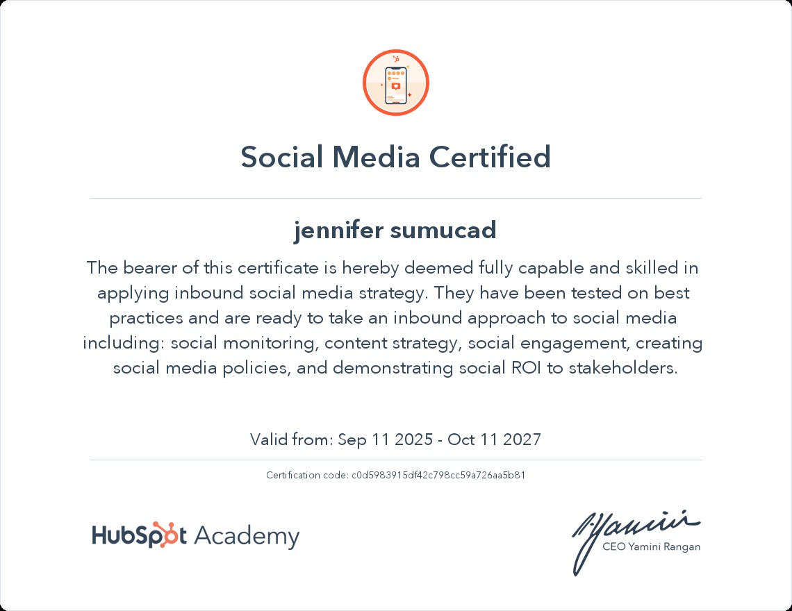 Social Media Certified