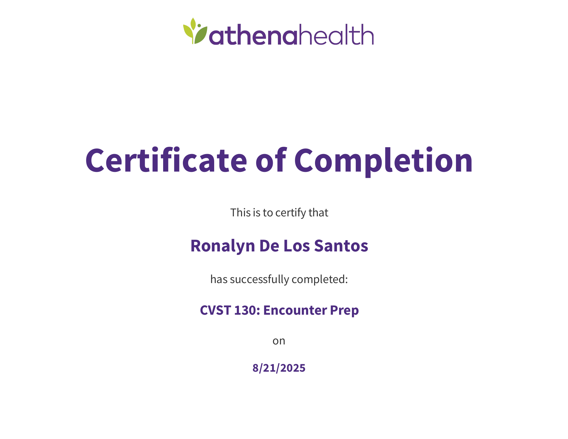 Athena Encounter Prep