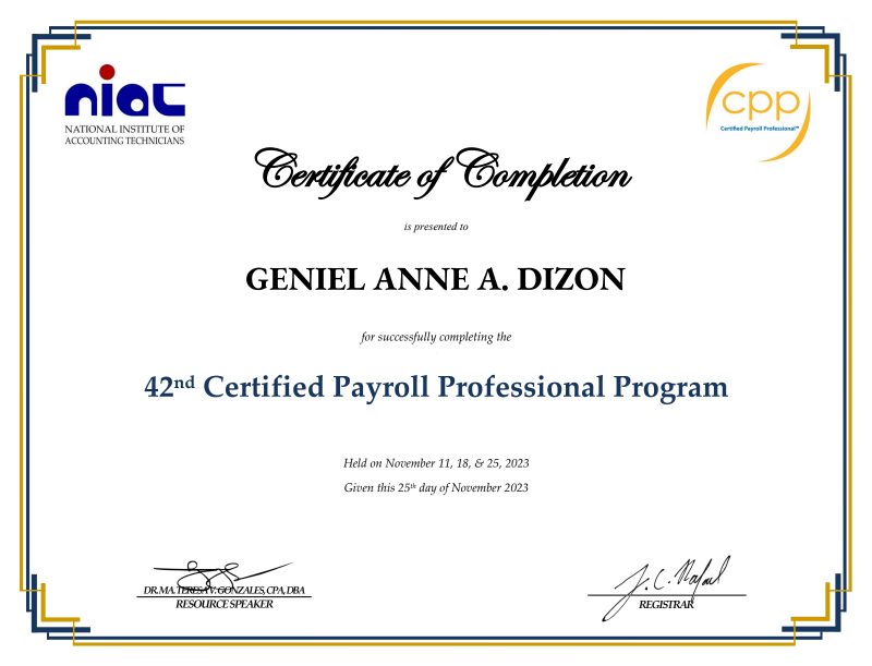 Certified Payroll Professional Program