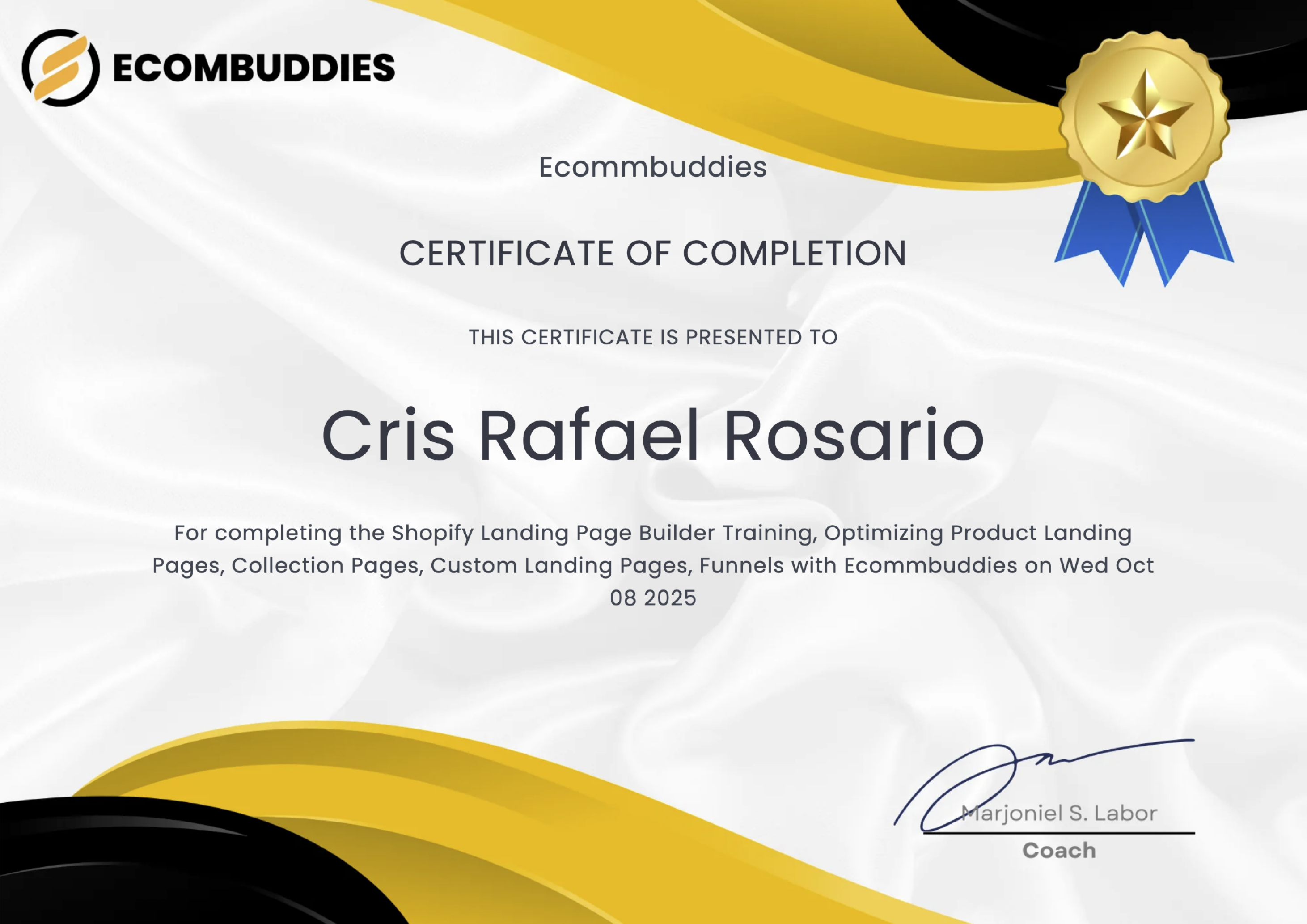 Ecommbuddies | Shopify Landing Page Builder Training