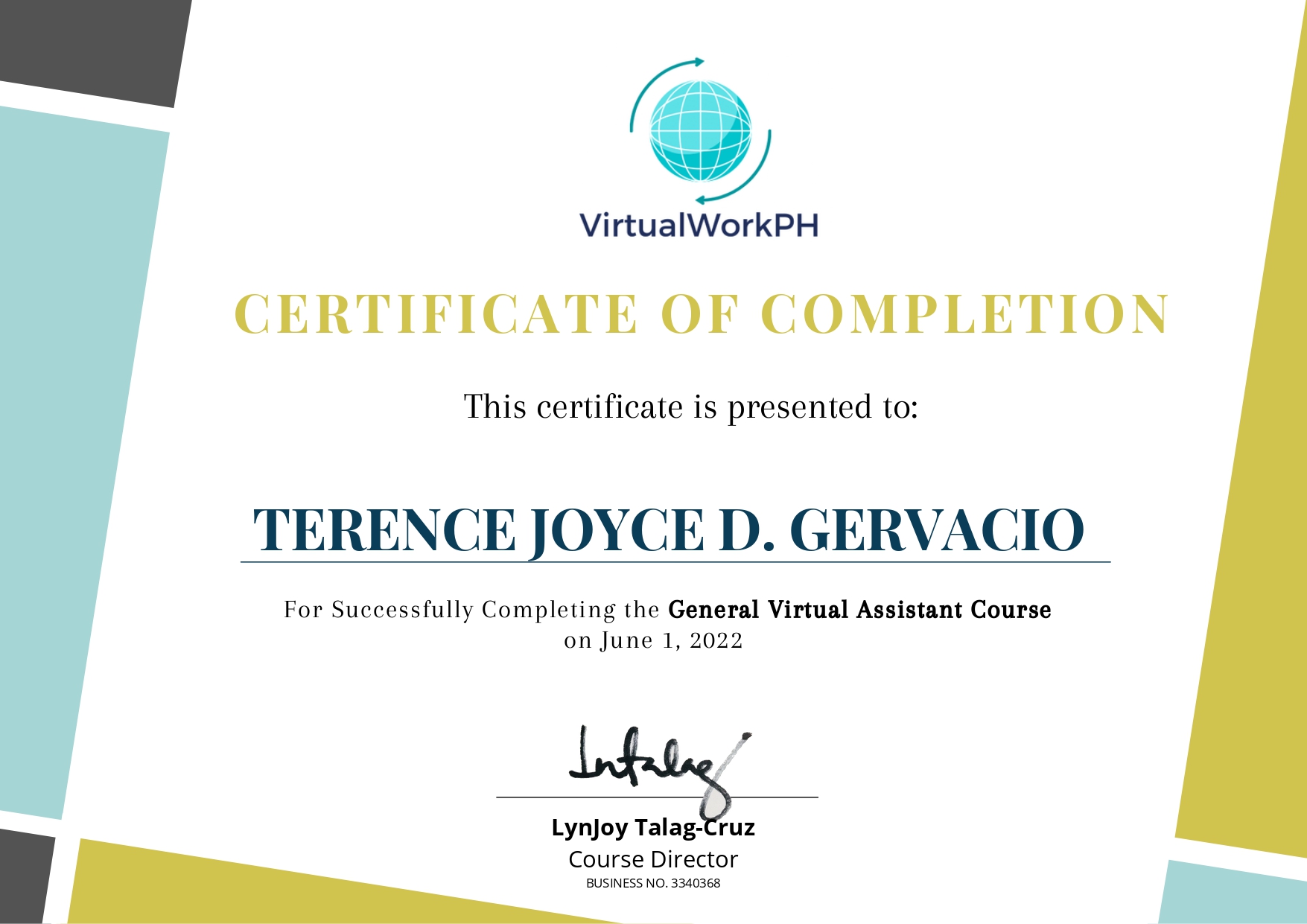 General Virtual Assistant Certificate