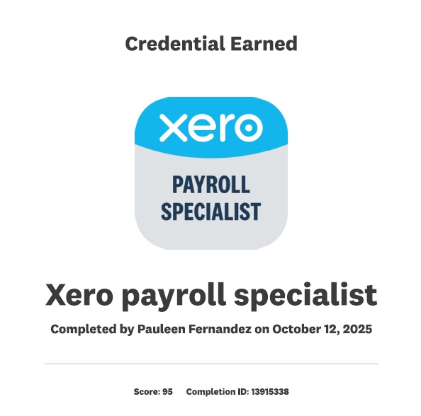 Xero Payroll Specialist