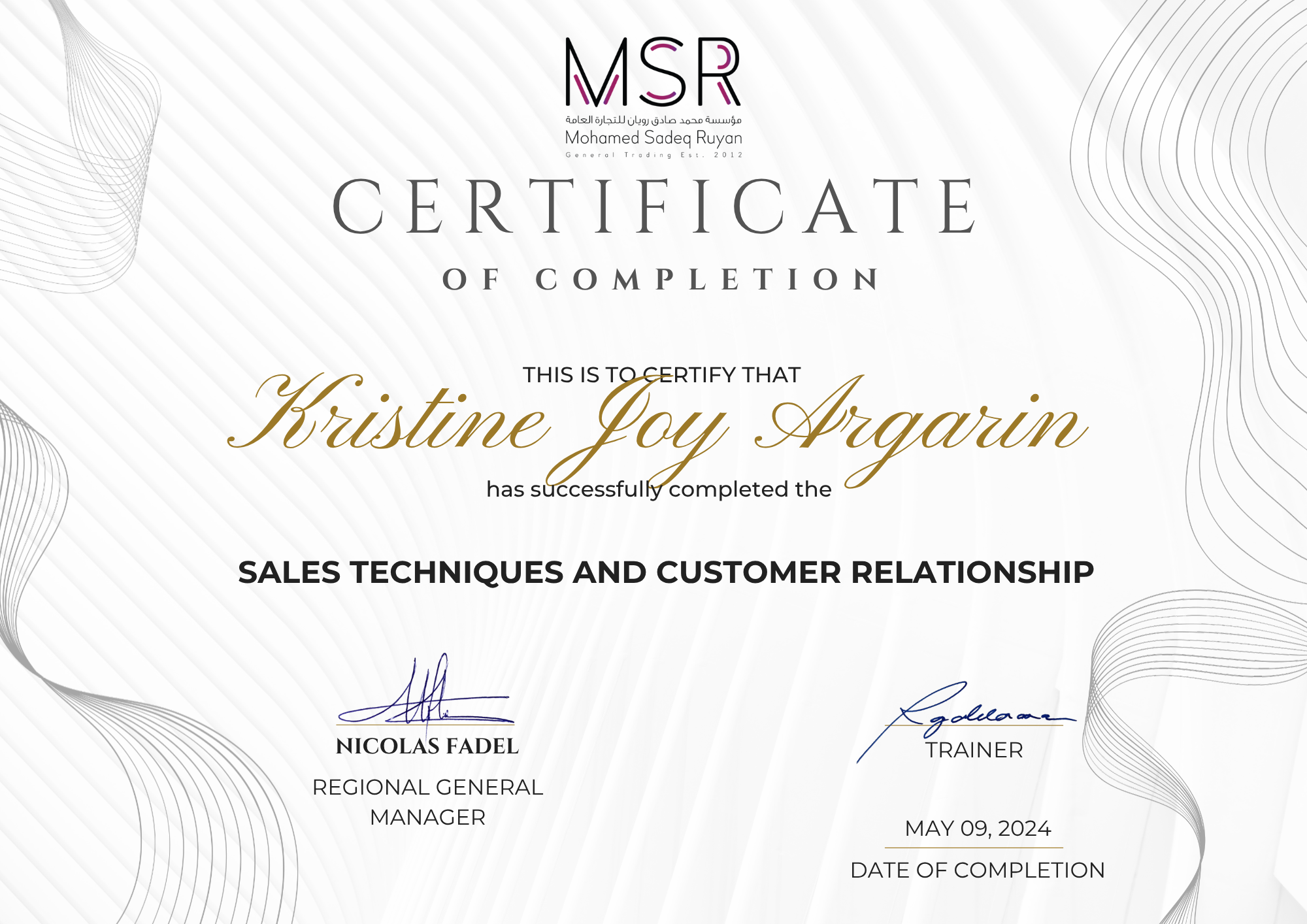 Sales Techniques & Customer Relationship