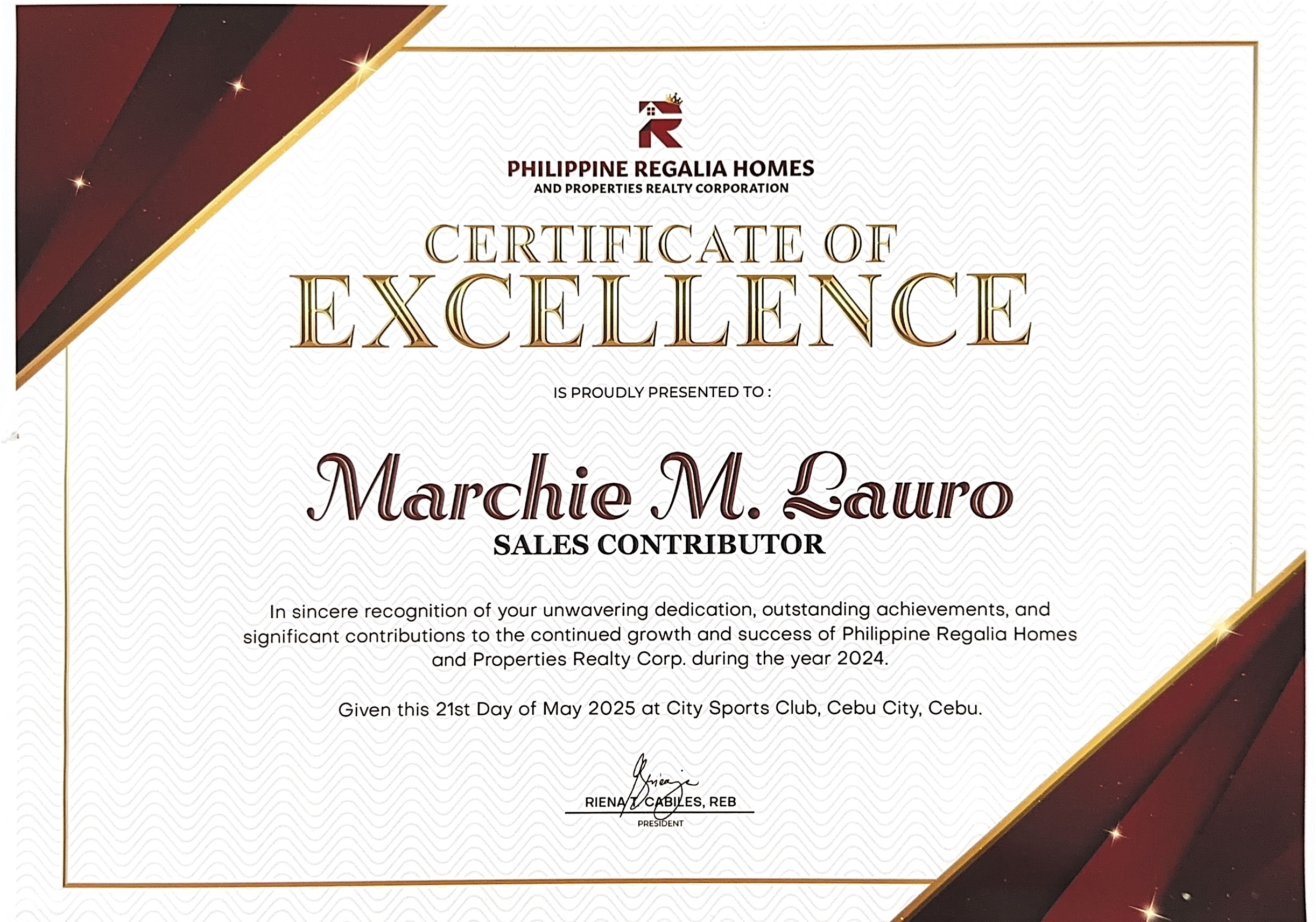 Sales Contributor 2024