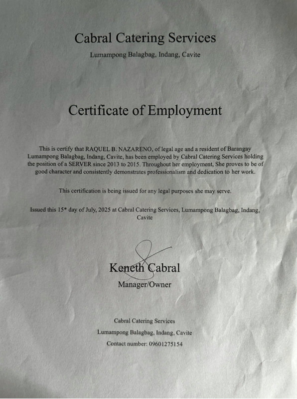 COE Catering services