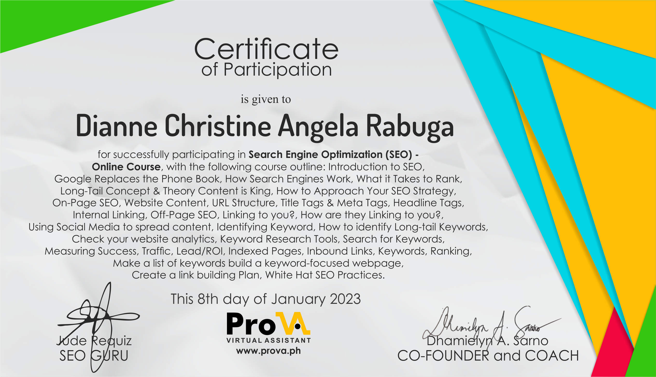 Search Engine Optimization (SEO) - Online Course