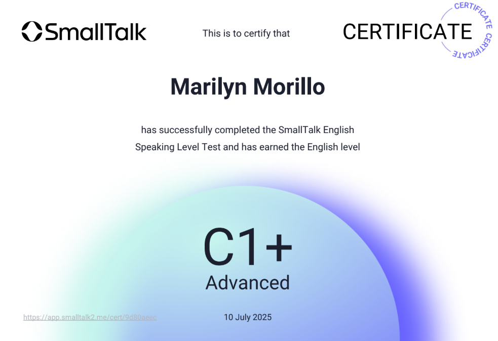 English Speaking Level Result