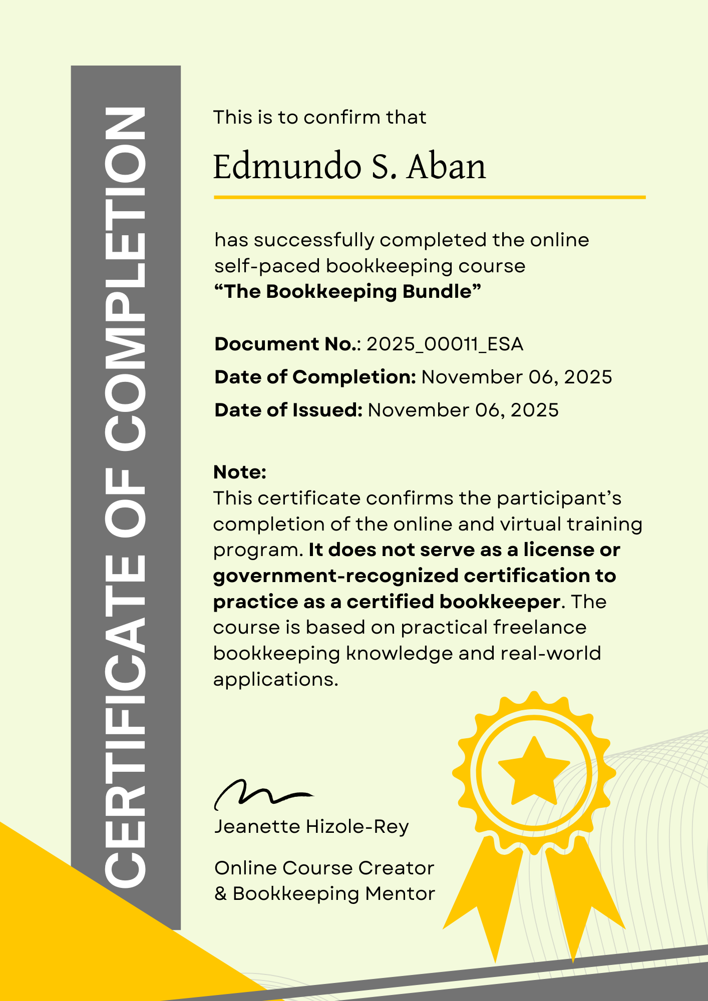 The Bookkeeping Bundle