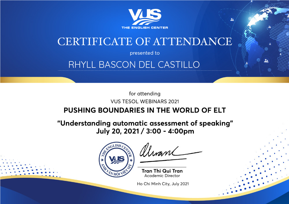 VUS TESOL CONFERENCE PUSHING BOUNDARIES IN THE WORLD OF ELT