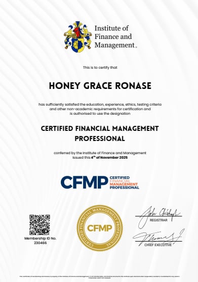 CERTIFIED FINANCIAL MANAGEMENT  PROFESSIONAL