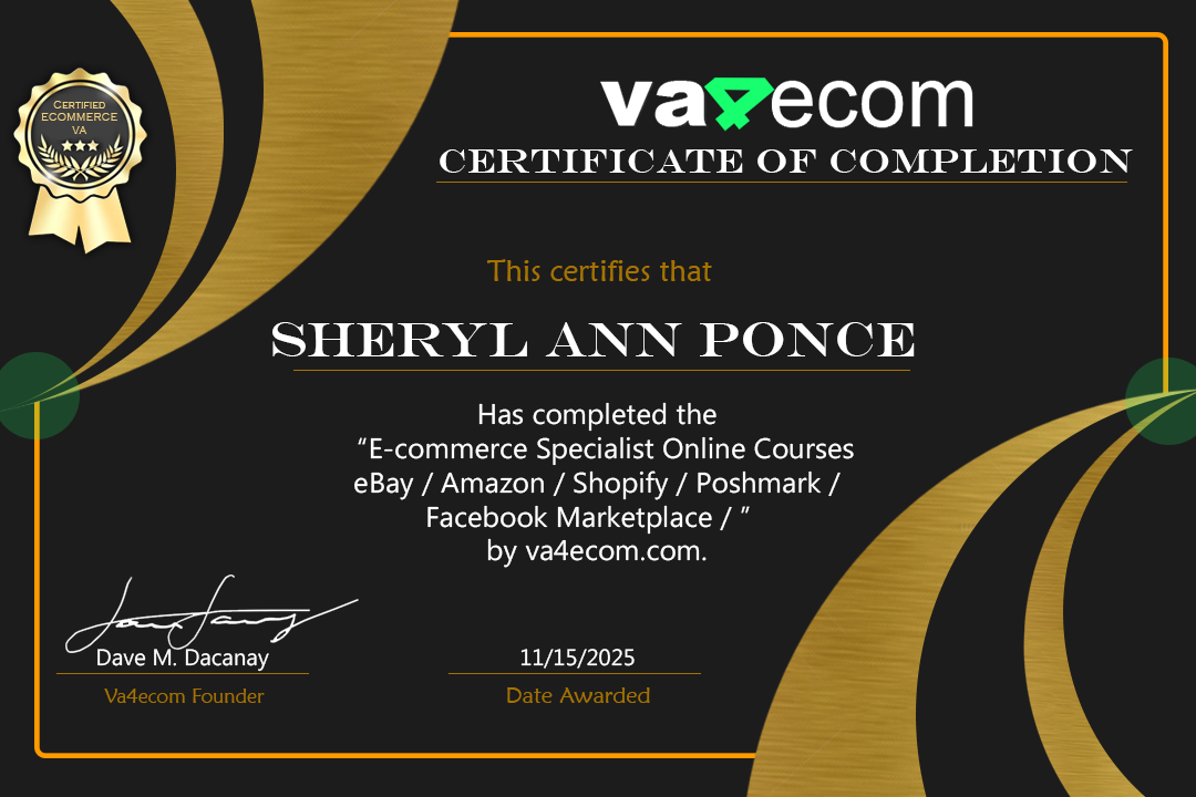 Ecommerce Specialist