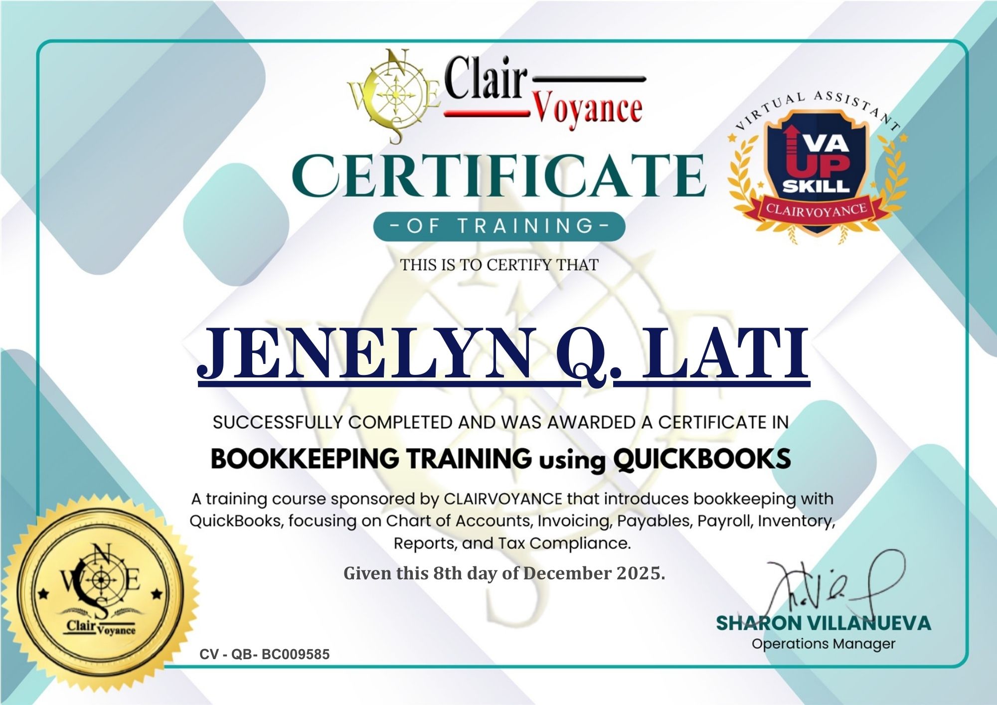 Bookkeeping Training